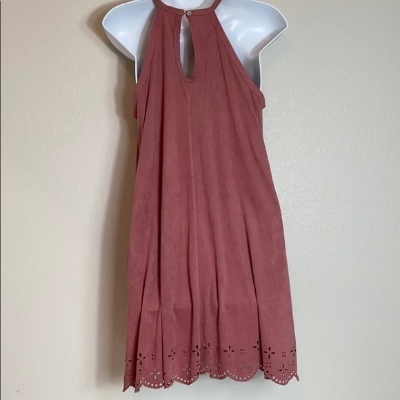Alya Salmon Colored Dress with Pockets - Picture 3 of 7